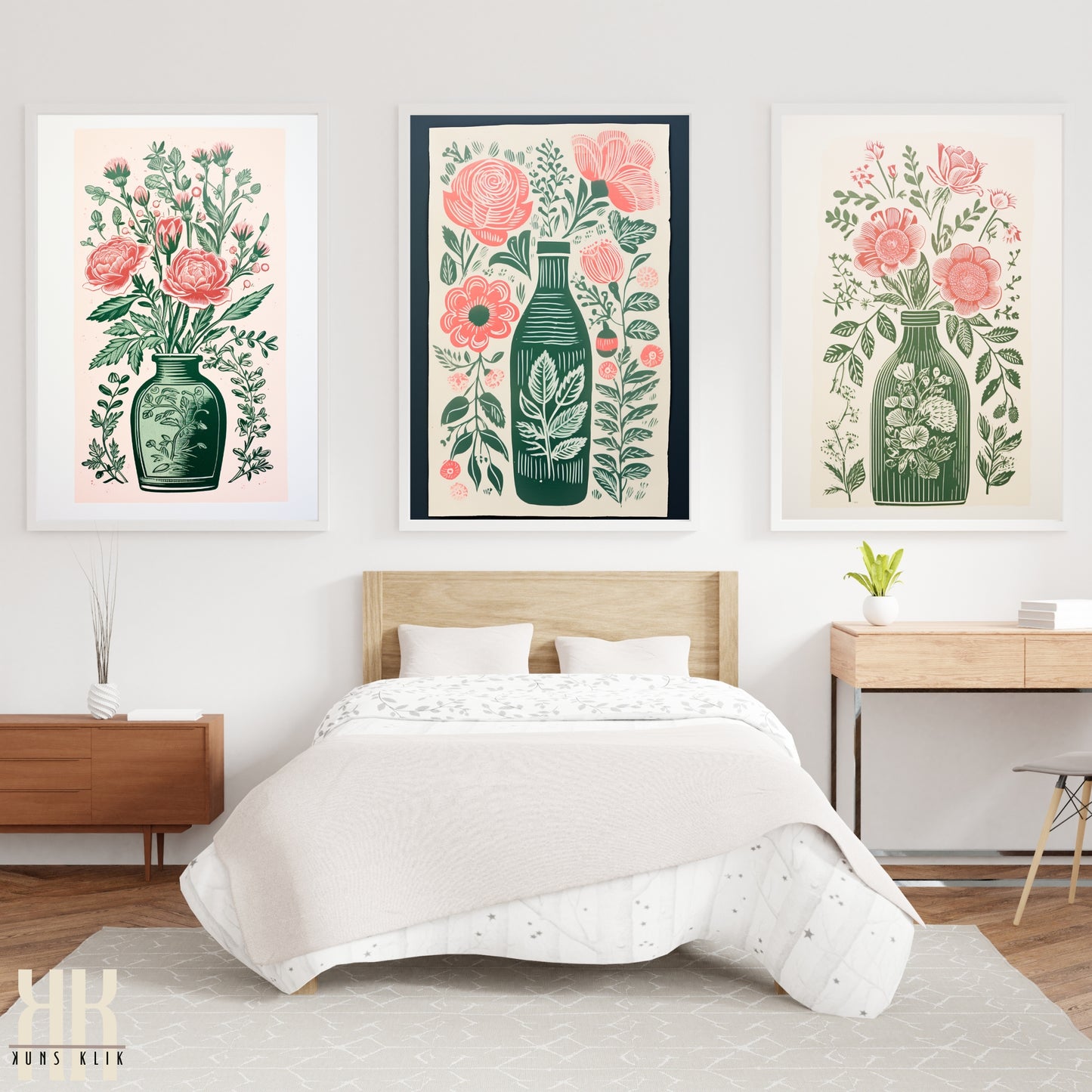 Nature's Imprint Botanical Linocut Wall Art - 13