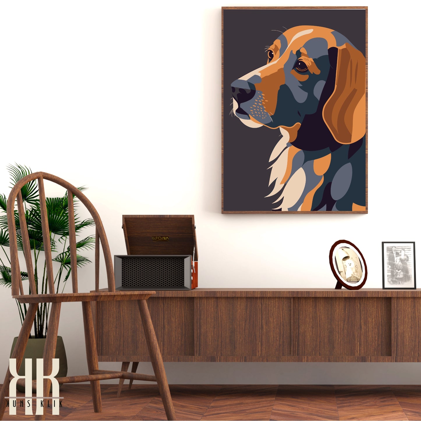 Modern Minimalist Dog Wall Art - 3