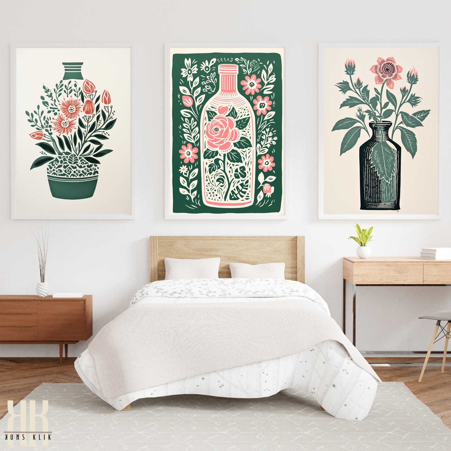 Nature's Imprint Botanical Linocut Wall Art - 8