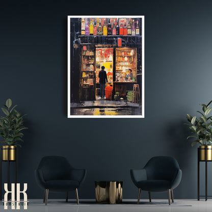 Romantic Couple Urban Cityscape Wall Art - 3