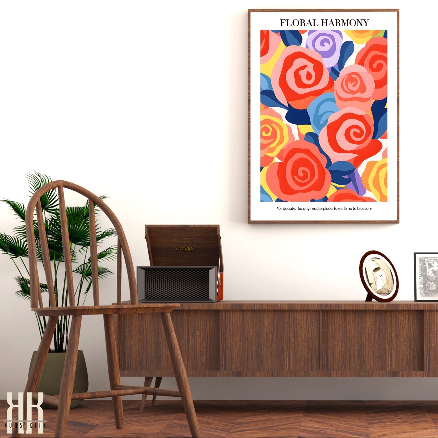 Colourful Contemporary Wall Art Poster - 35