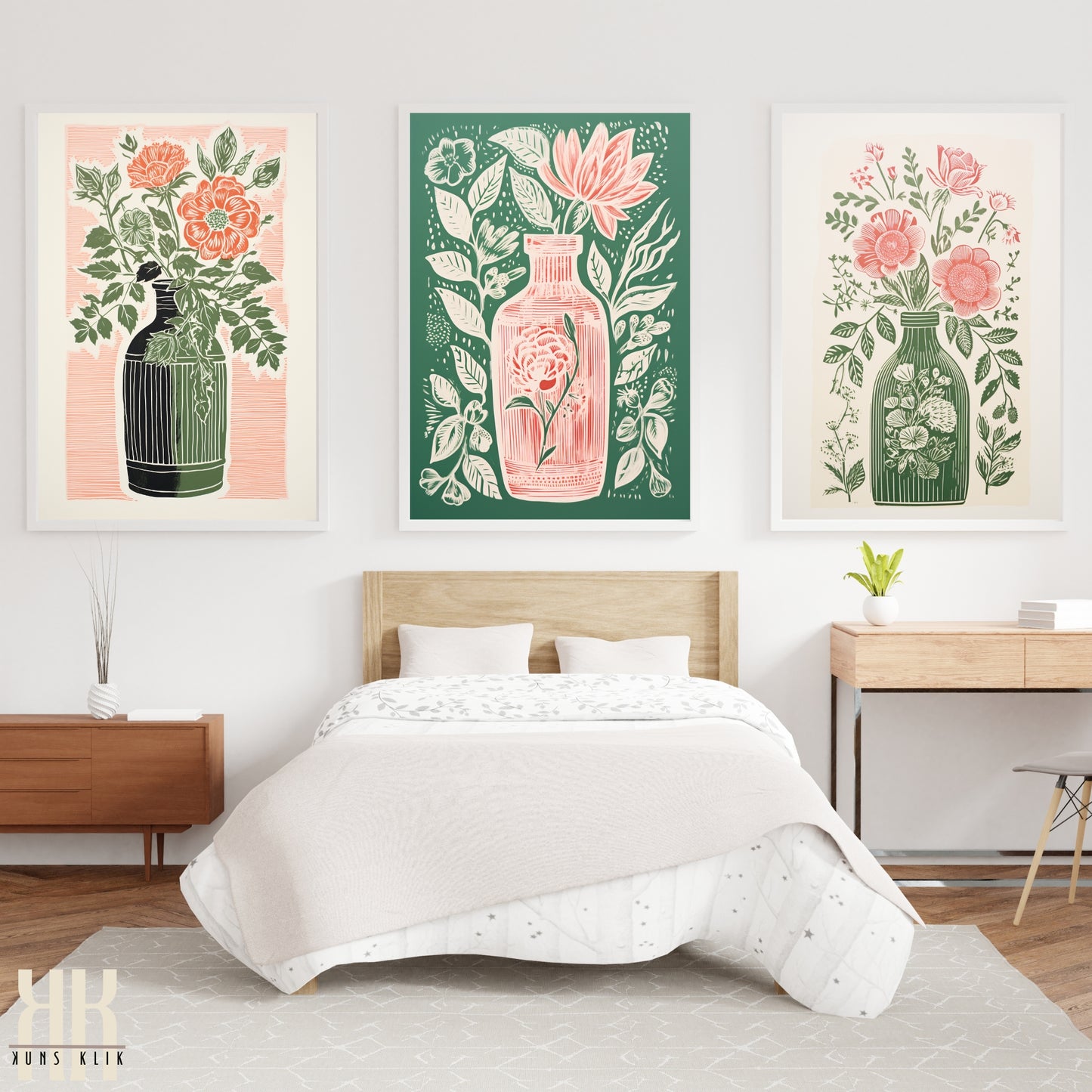 Nature's Imprint Botanical Linocut Wall Art - 7