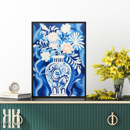 Vibrant Flower Bouquet Contemporary Wall Art - 10