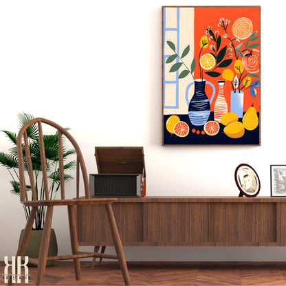 Colourful Contemporary Wall Art Poster - 34