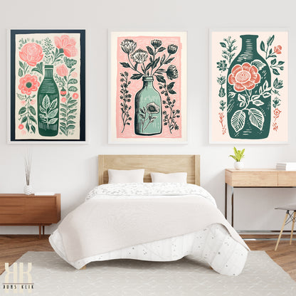 Nature's Imprint Botanical Linocut Wall Art - 14