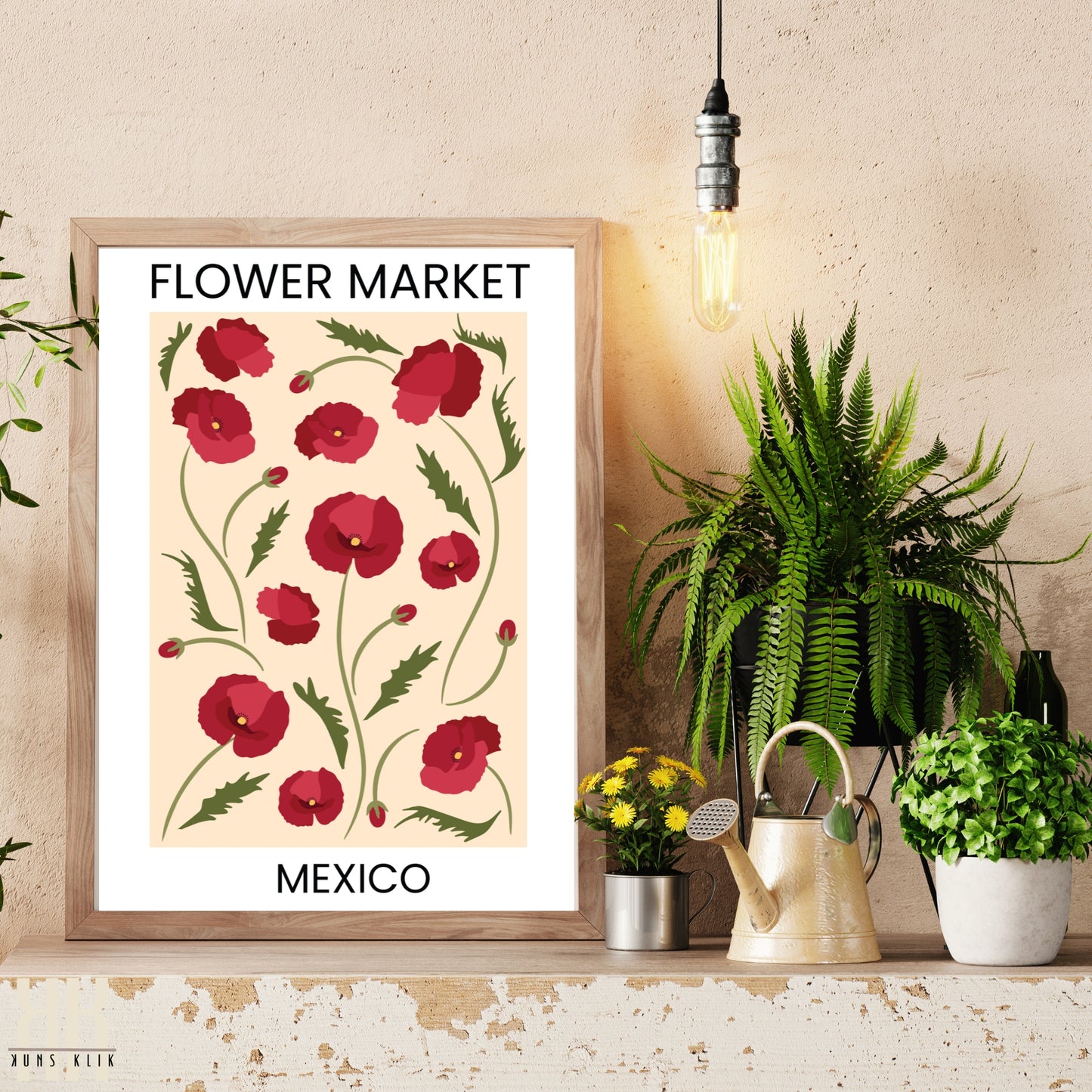 Flower Market Flower Pattern Art Print - 5