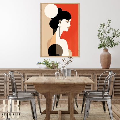 Chic Minimalist Abstract Female Wall Art - 11