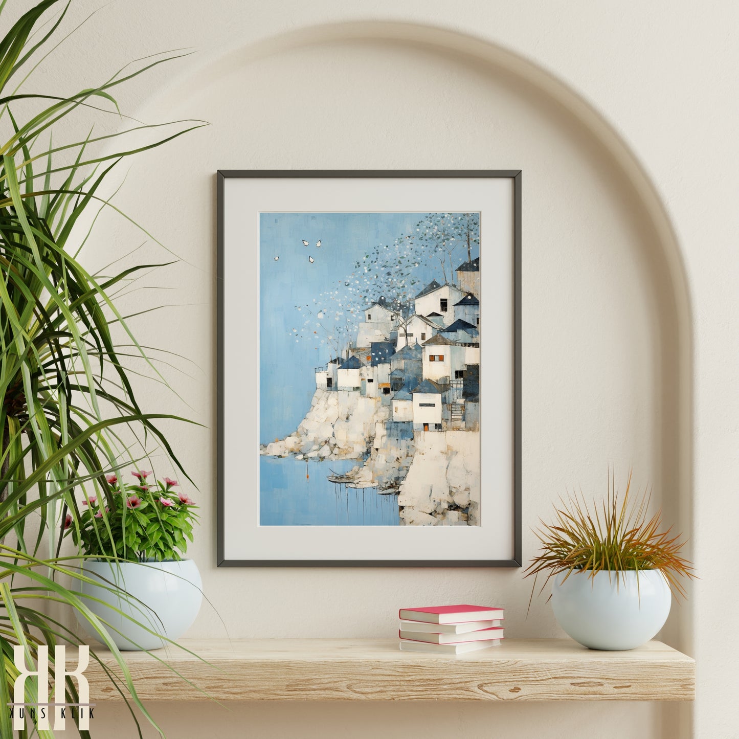 Nautical Theme Coastal Town Artwork - 11