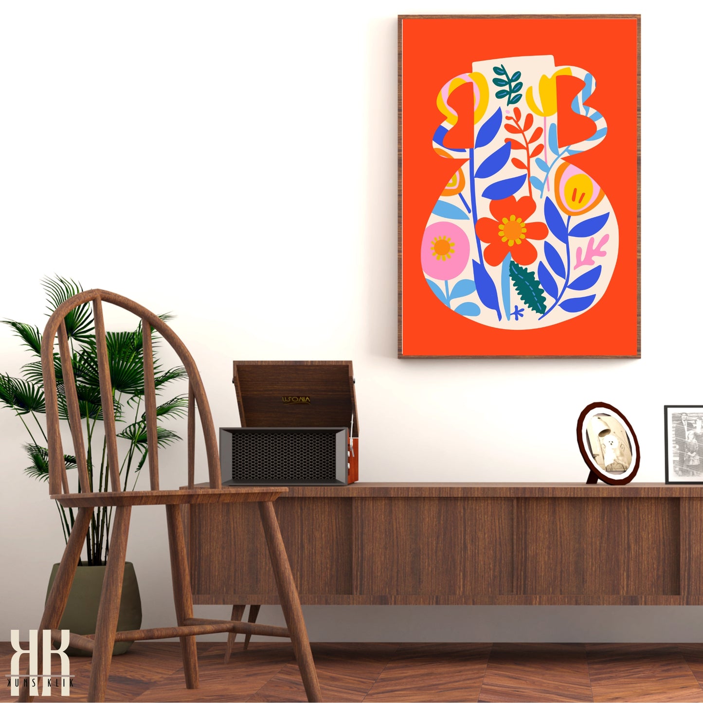 Colourful Contemporary Wall Art Poster - 19