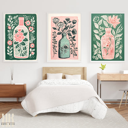 Nature's Imprint Botanical Linocut Wall Art - 17