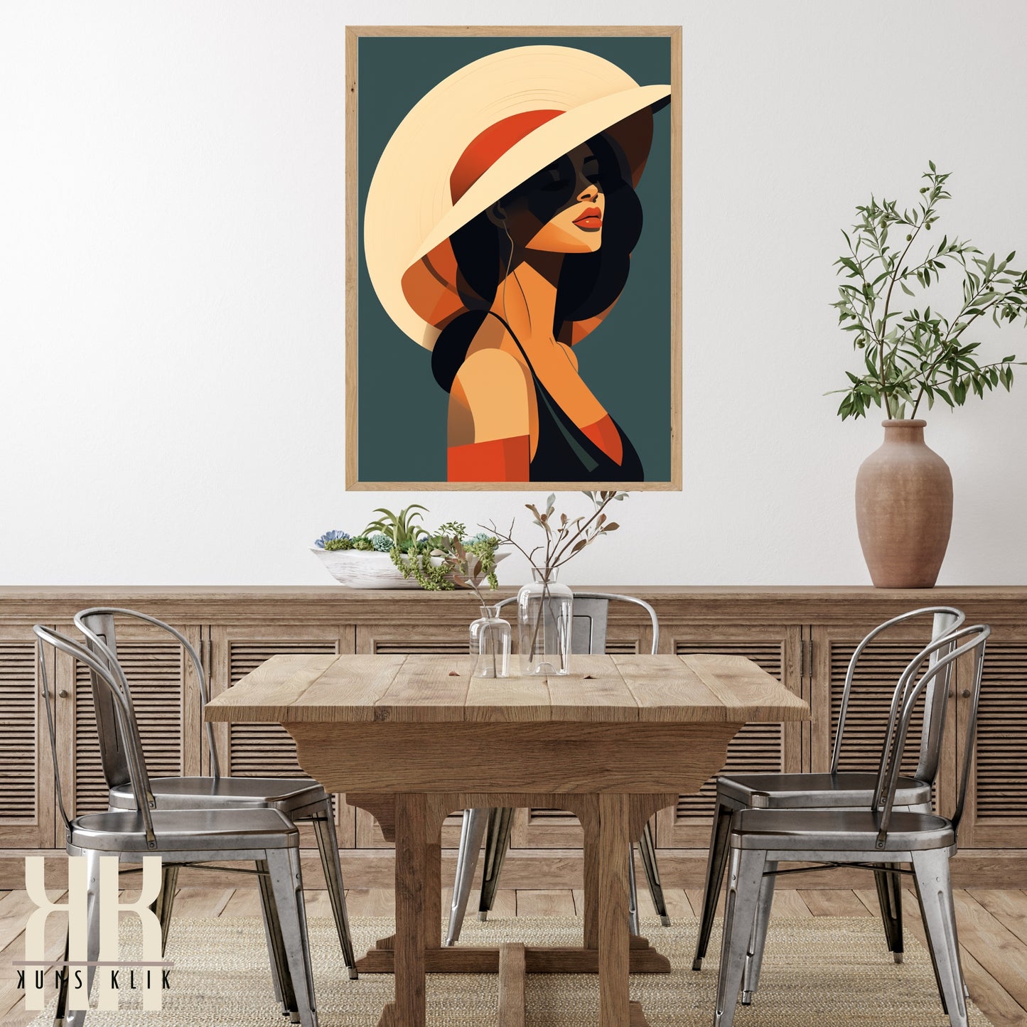 Chic Minimalist Abstract Female Wall Art - 7