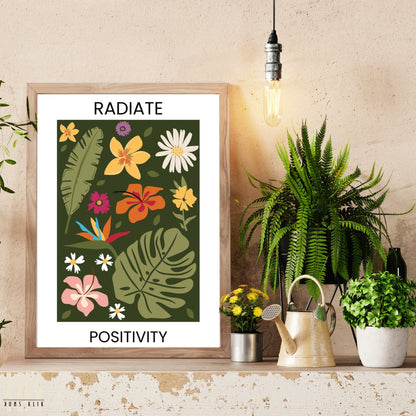 Flower Motivation Flower Pattern Art Print - 5