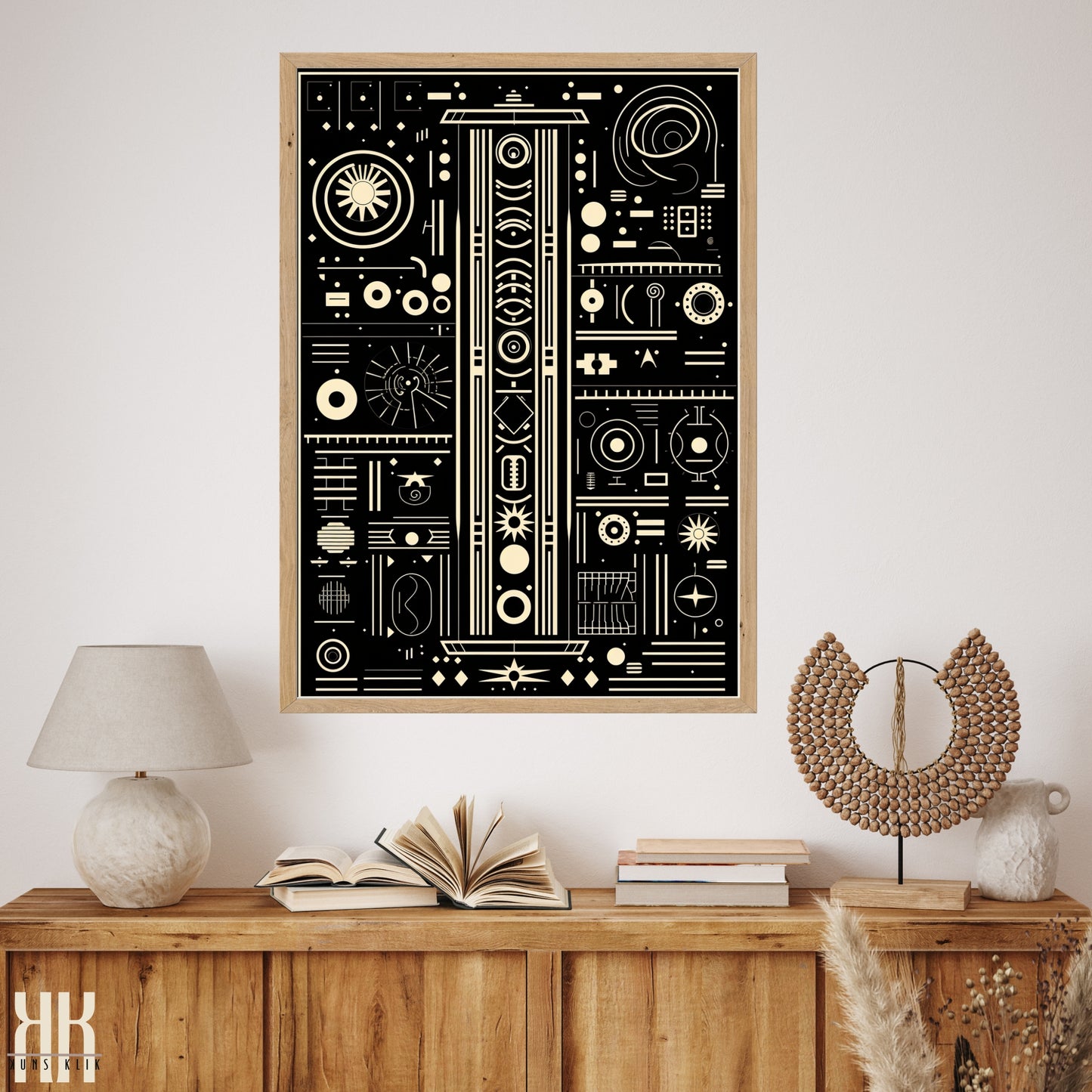 Modern Abstract Circuitry Pattern Art - 11