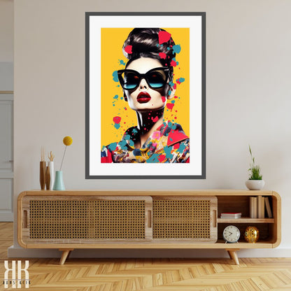 Retro-Chic Fashion Pop Art Print