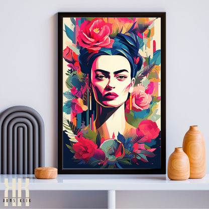 Maximalist Frida Kahlo Wall Art Print