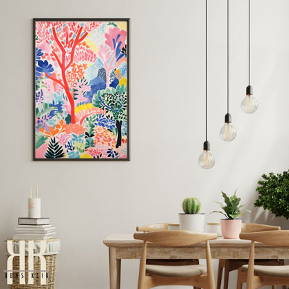 Vibrant Colourful Matisse Abstract Landscape Art Print