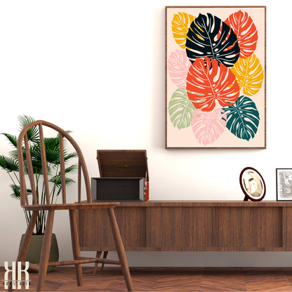 Colourful Contemporary Wall Art Poster - 6