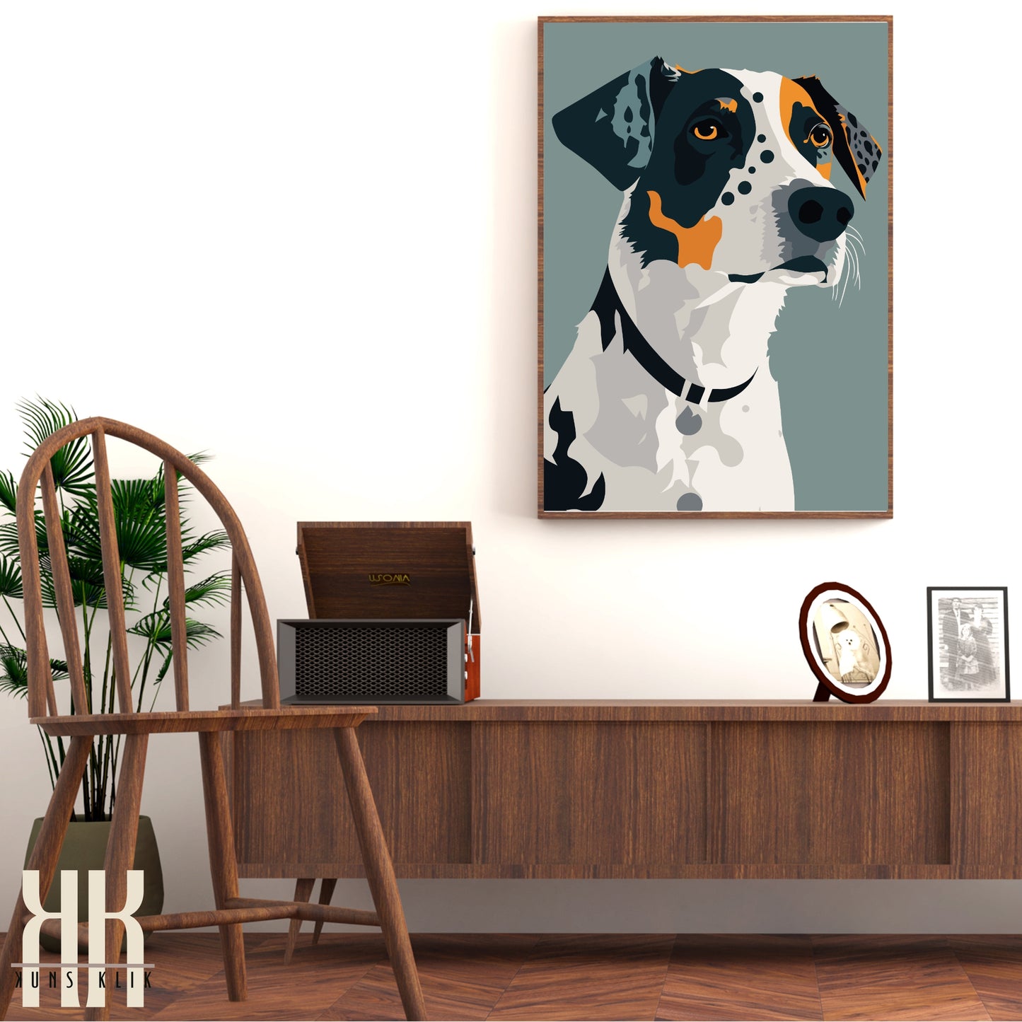 Modern Minimalist Dog Wall Art - 2