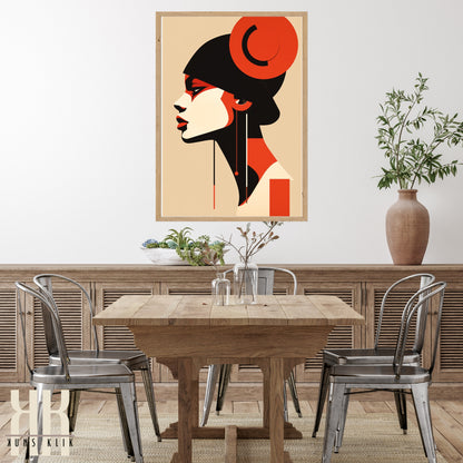 Chic Minimalist Abstract Female Wall Art - 4