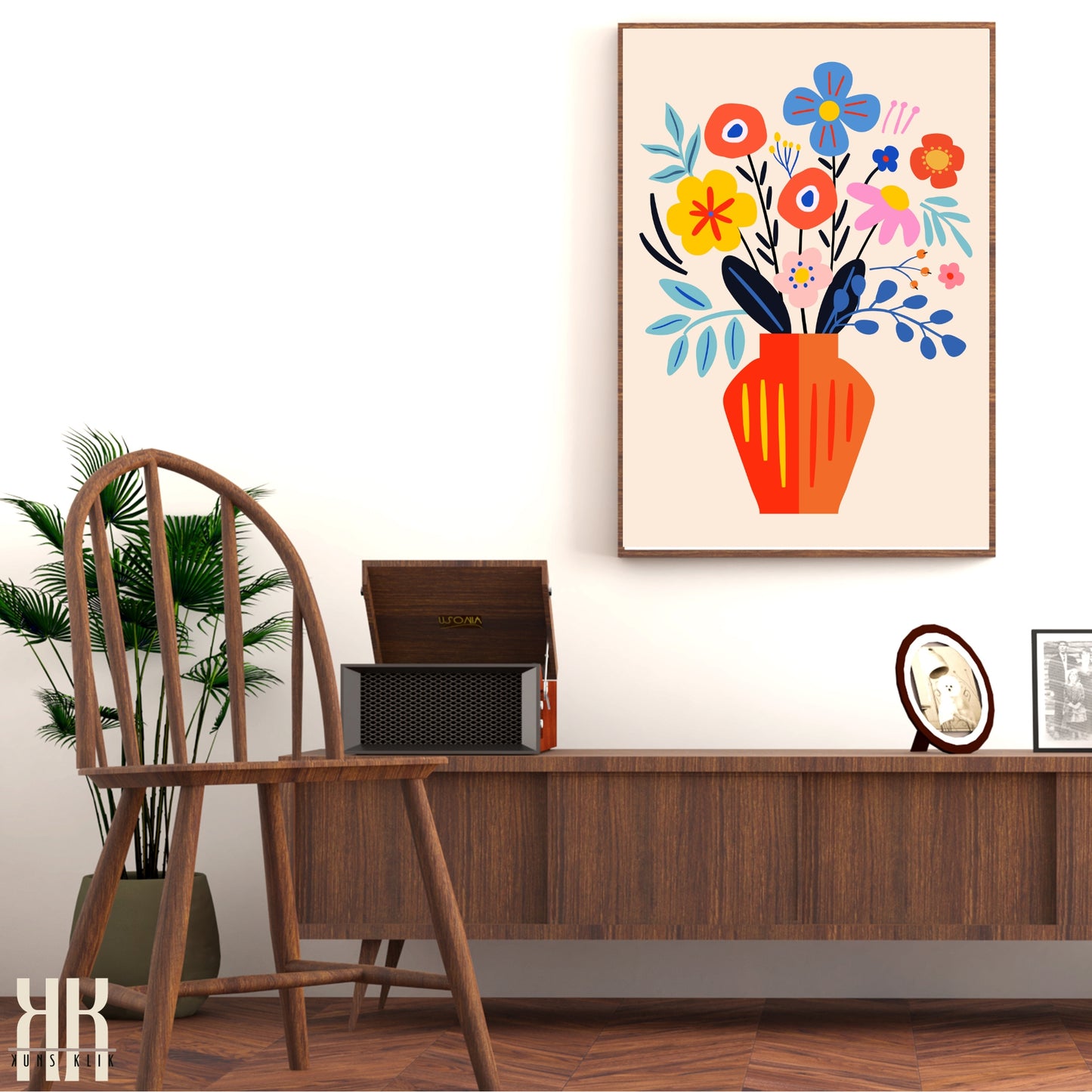 Colourful Contemporary Wall Art Poster - 36