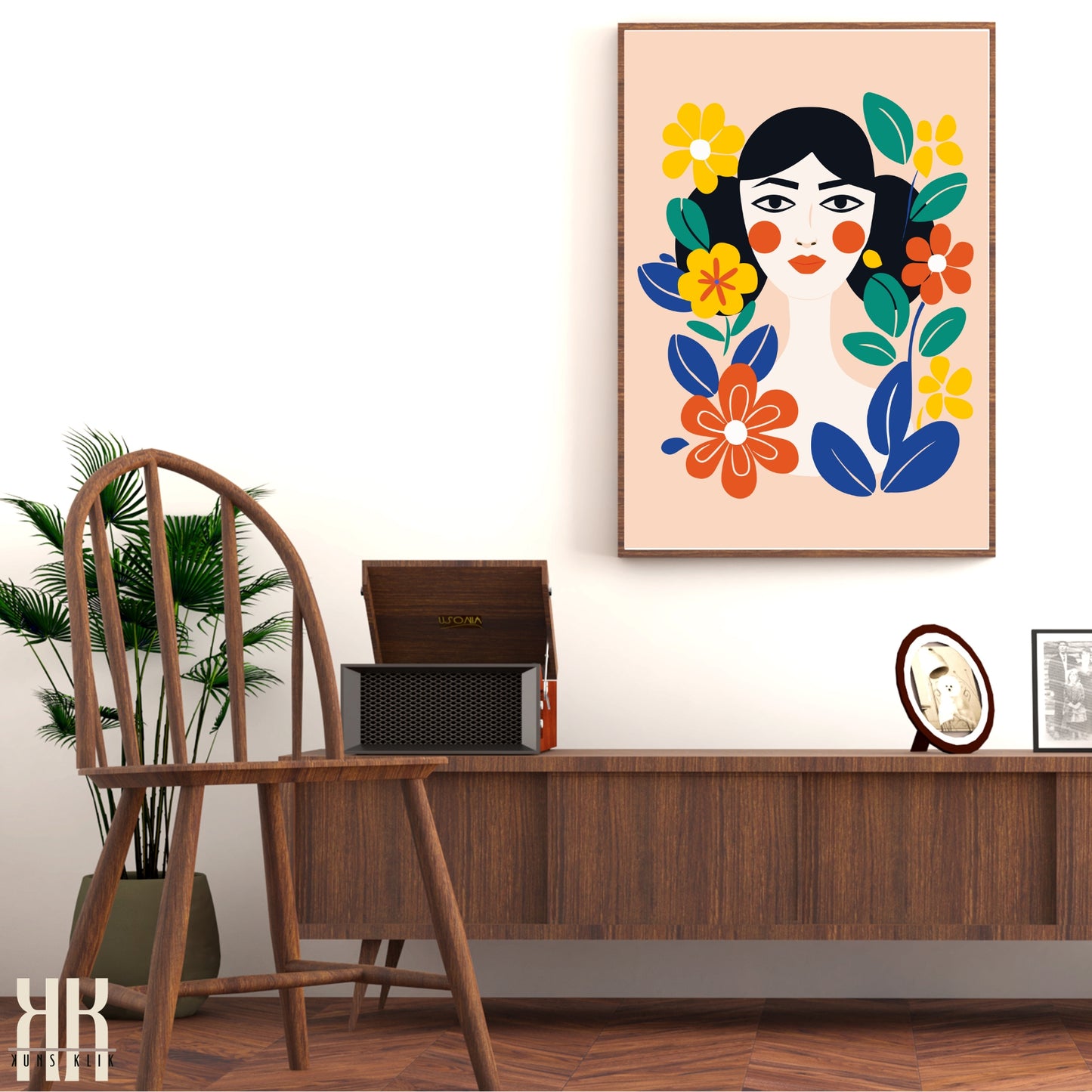 Colourful Contemporary Wall Art Poster - 37