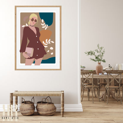 Boho Fashion Woman Art Print - 5