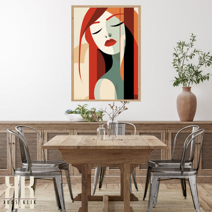 Chic Minimalist Abstract Female Wall Art - 8