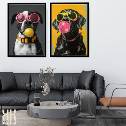 Funky Pop Art Animal Wall Art