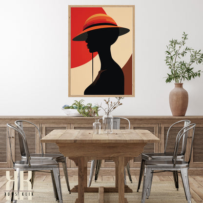 Chic Minimalist Abstract Female Wall Art - 9