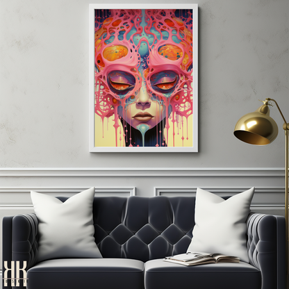 Otherworldly Surreal Portrait Painting Print