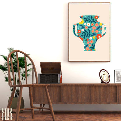 Colourful Contemporary Wall Art Poster - 8