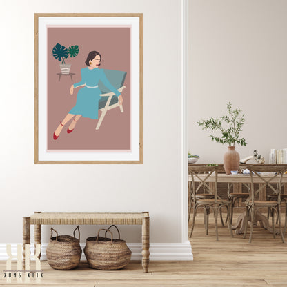 Boho Fashion Woman Art Print - 10