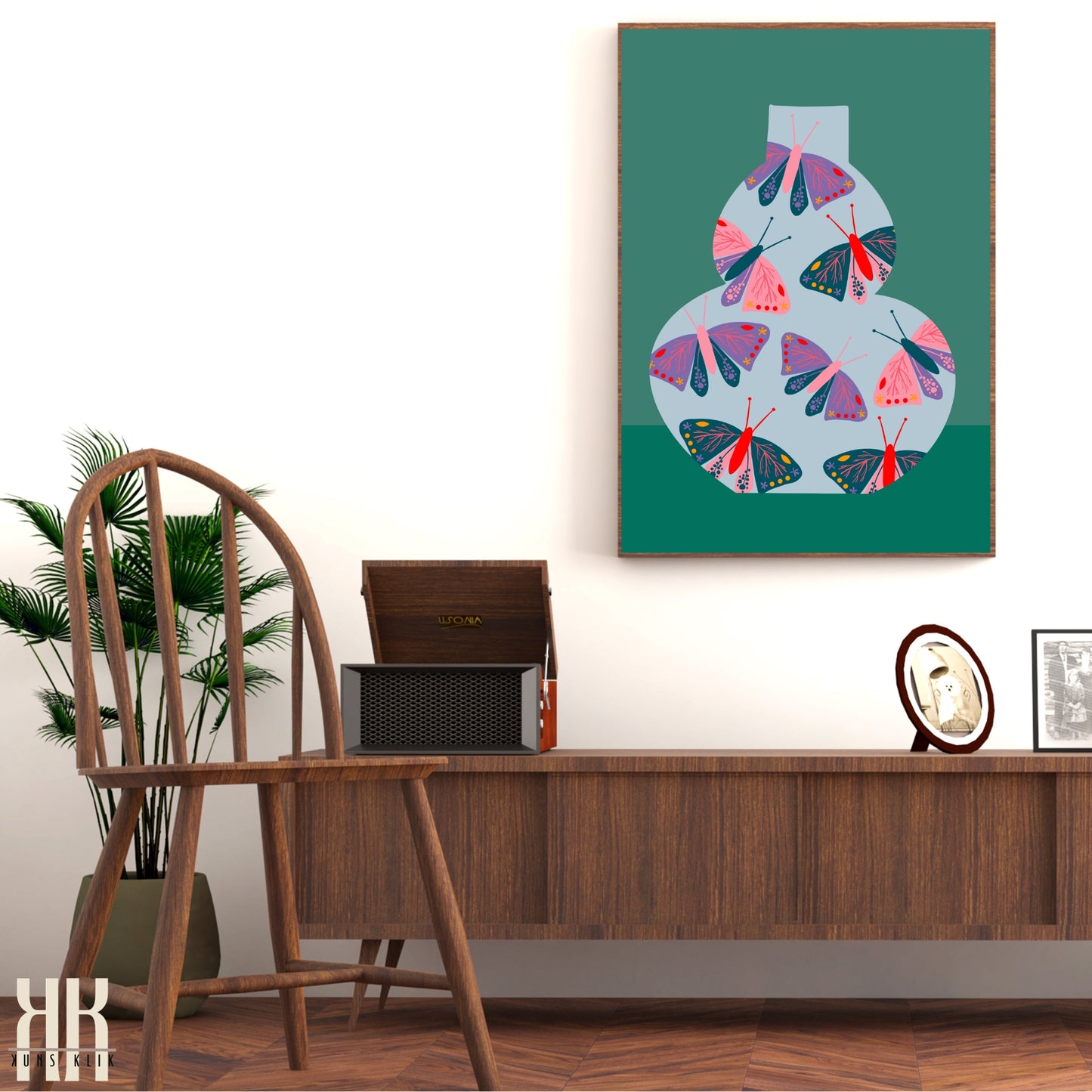 Colourful Contemporary Wall Art Poster - 17