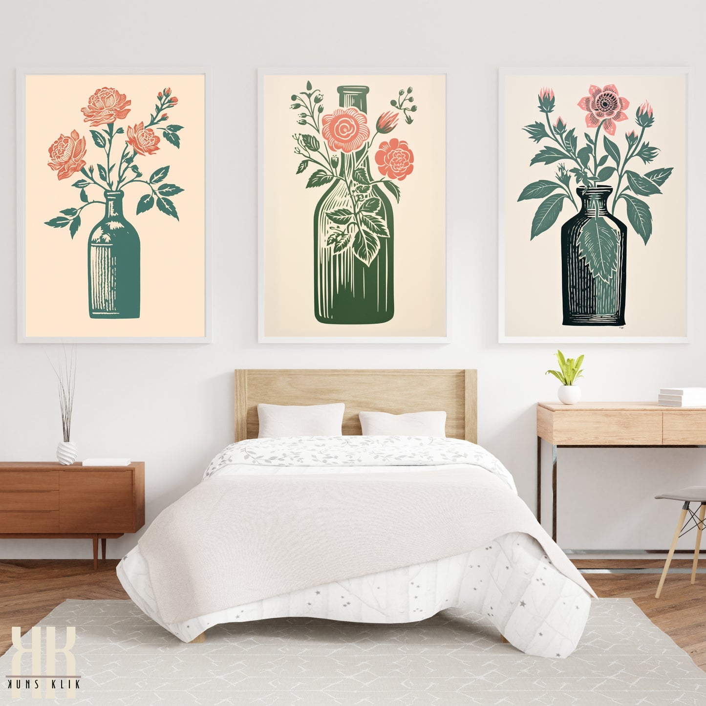 Nature's Imprint Botanical Linocut Wall Art - 16