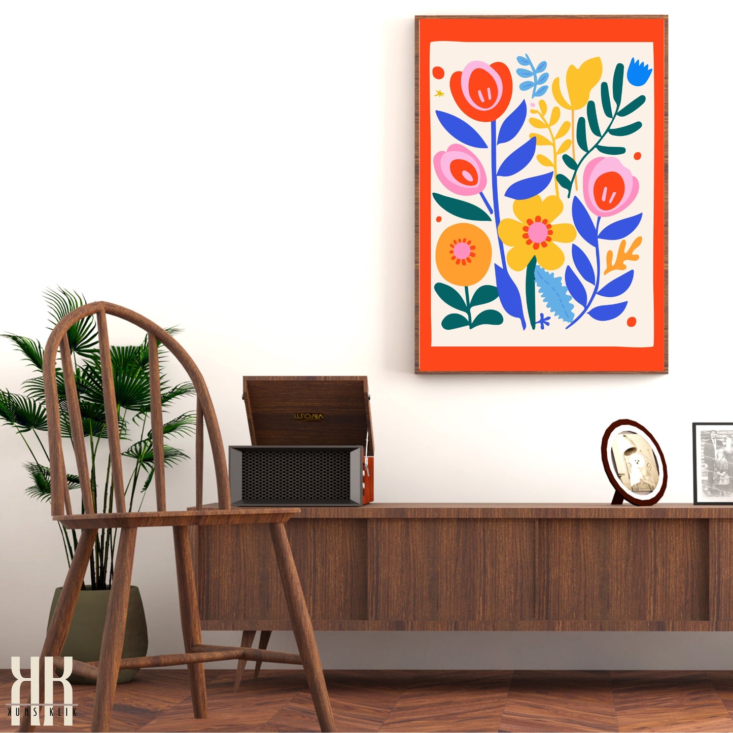 Colourful Contemporary Wall Art Poster - 38