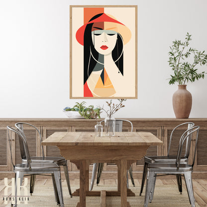 Chic Minimalist Abstract Female Wall Art - 10