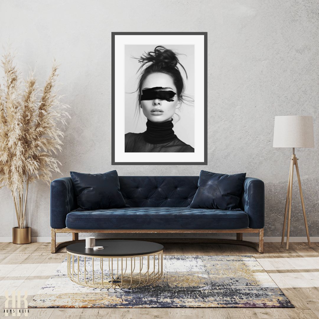 High Fashion Black and White Art Print