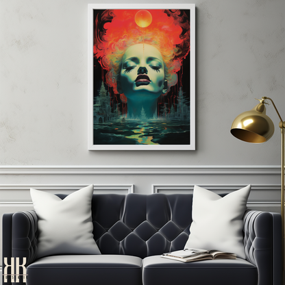 Vibrant Surrealist Dreamscapes Art Print