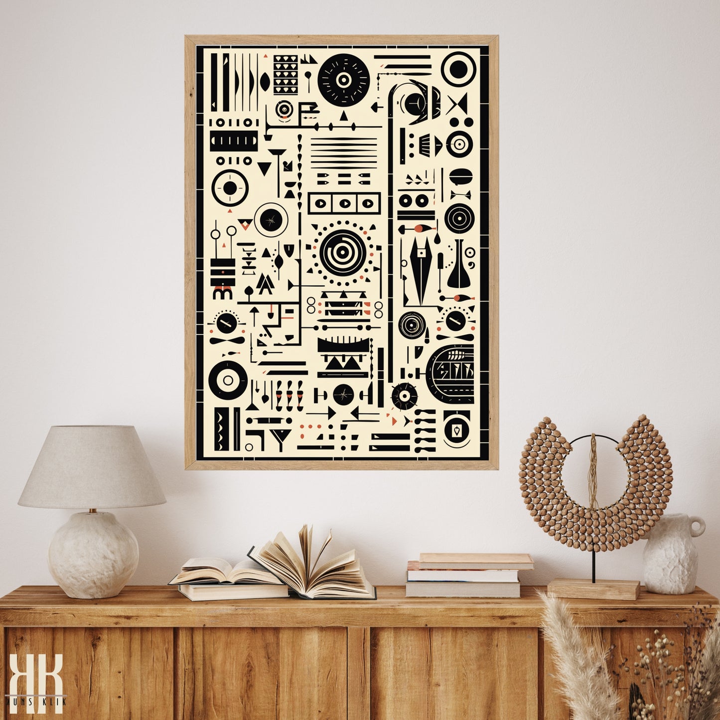 Modern Abstract Circuitry Pattern Art - 8