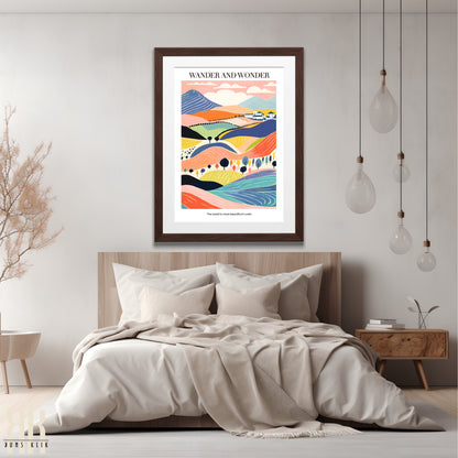 Colourful Contemporary Wall Art Poster - 21