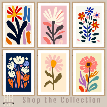 Flat Design Botanical Modern Wall Art - 9