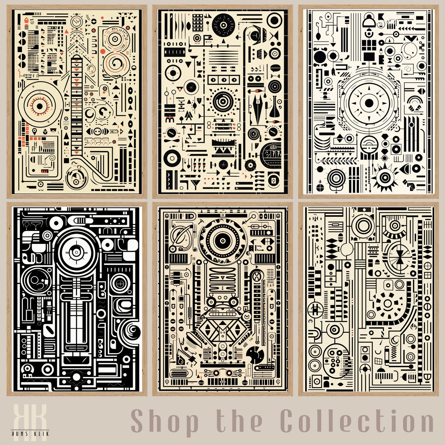 Modern Abstract Circuitry Pattern Art - 3