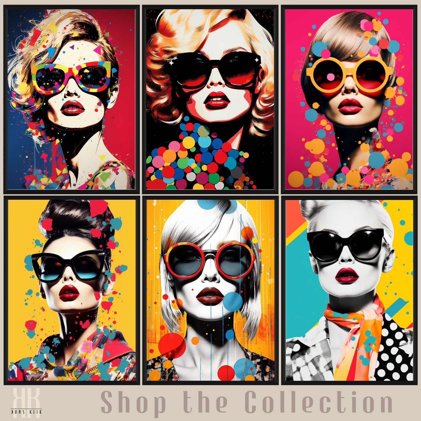 Vibrant Pop Art Fashion Print