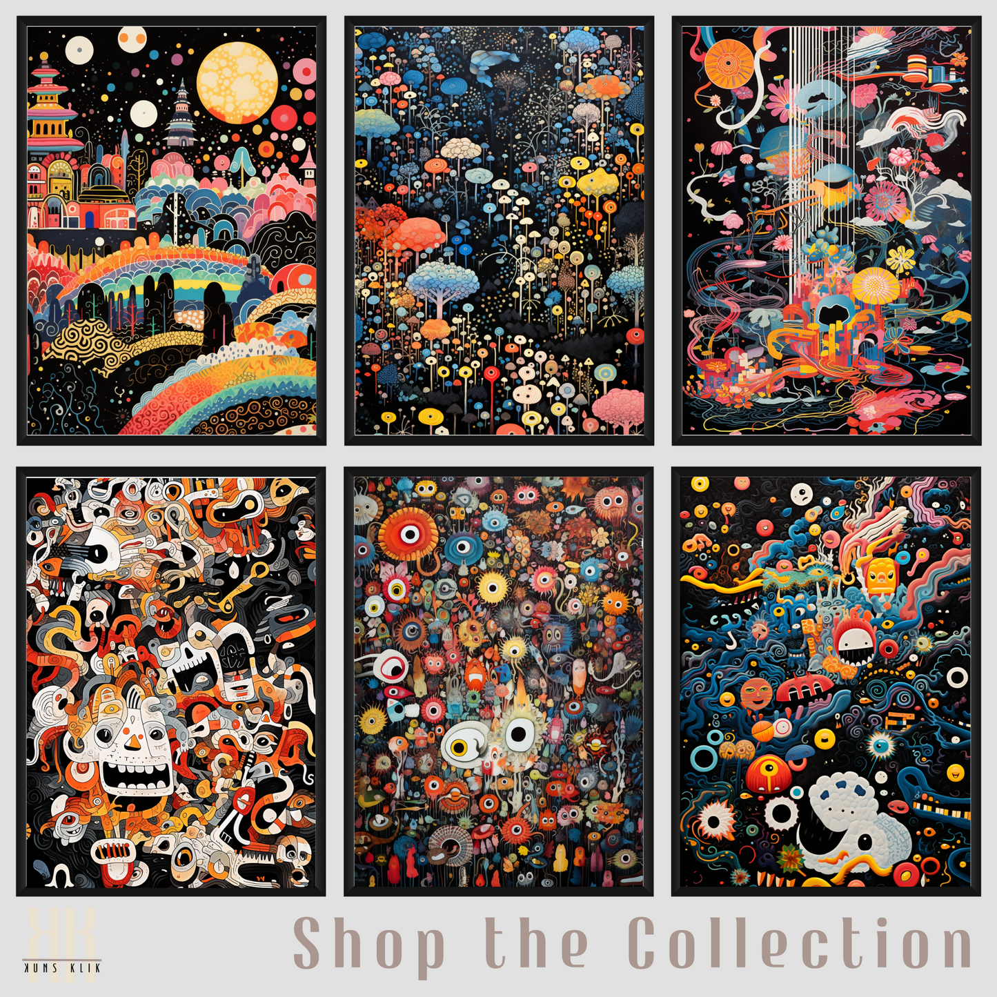 Eccentric Trippy Universe Wall Art