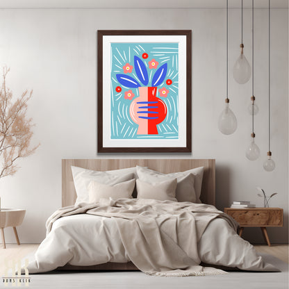 Colourful Contemporary Wall Art Poster - 13