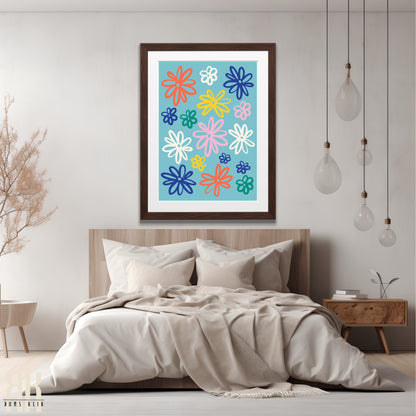 Colourful Contemporary Wall Art Poster - 39