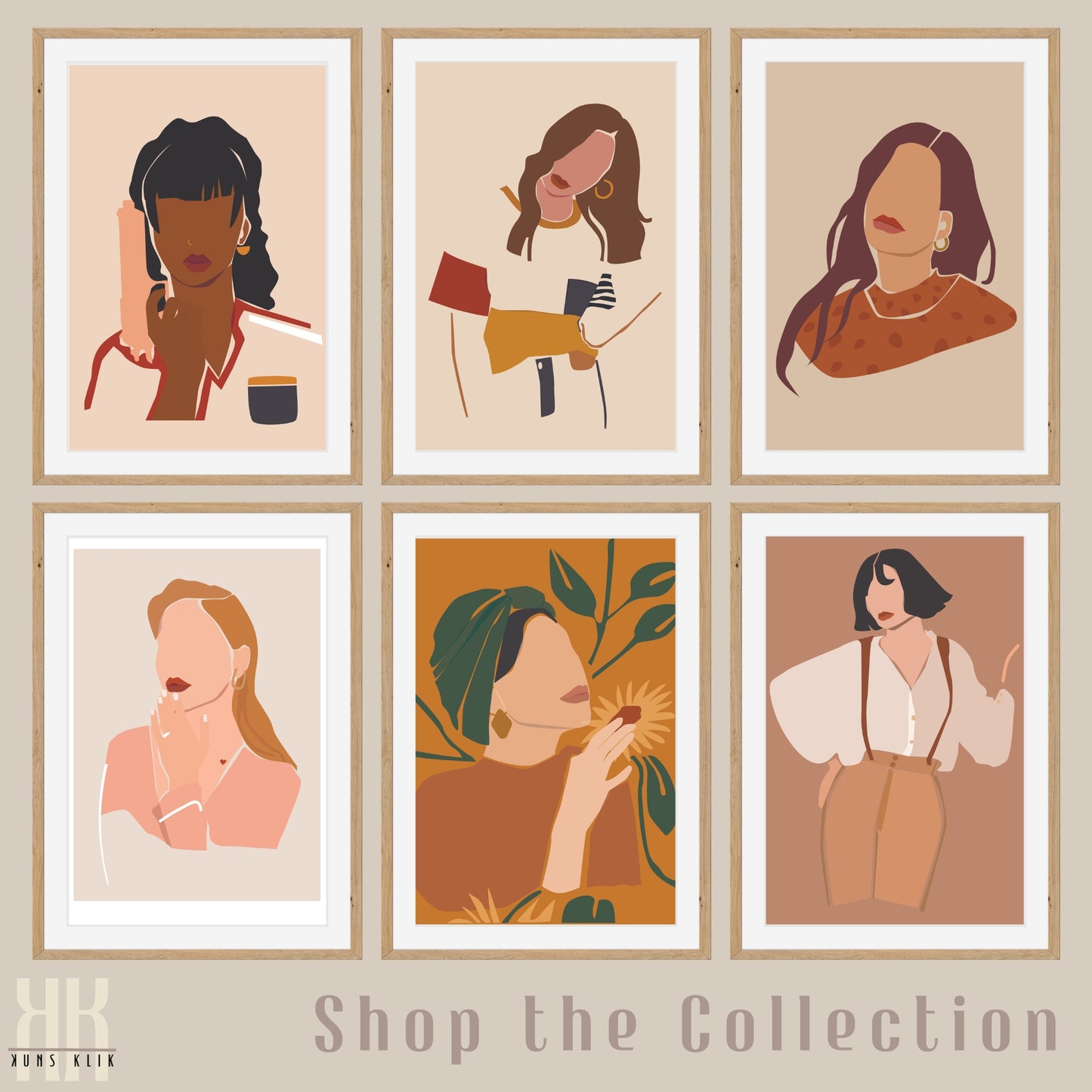 Boho Female Power Wall Art Print - 4