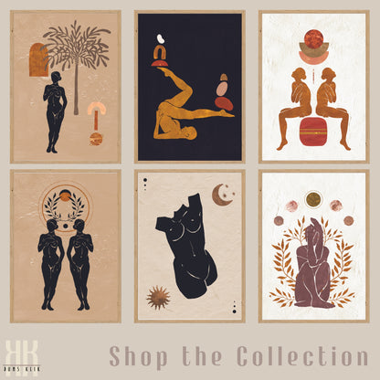 Astro Celestial Feminine Prints - 9