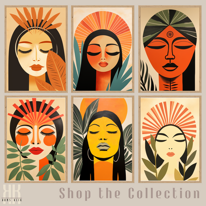 Boho Mid Century Modern Sun Mountain Women - 11