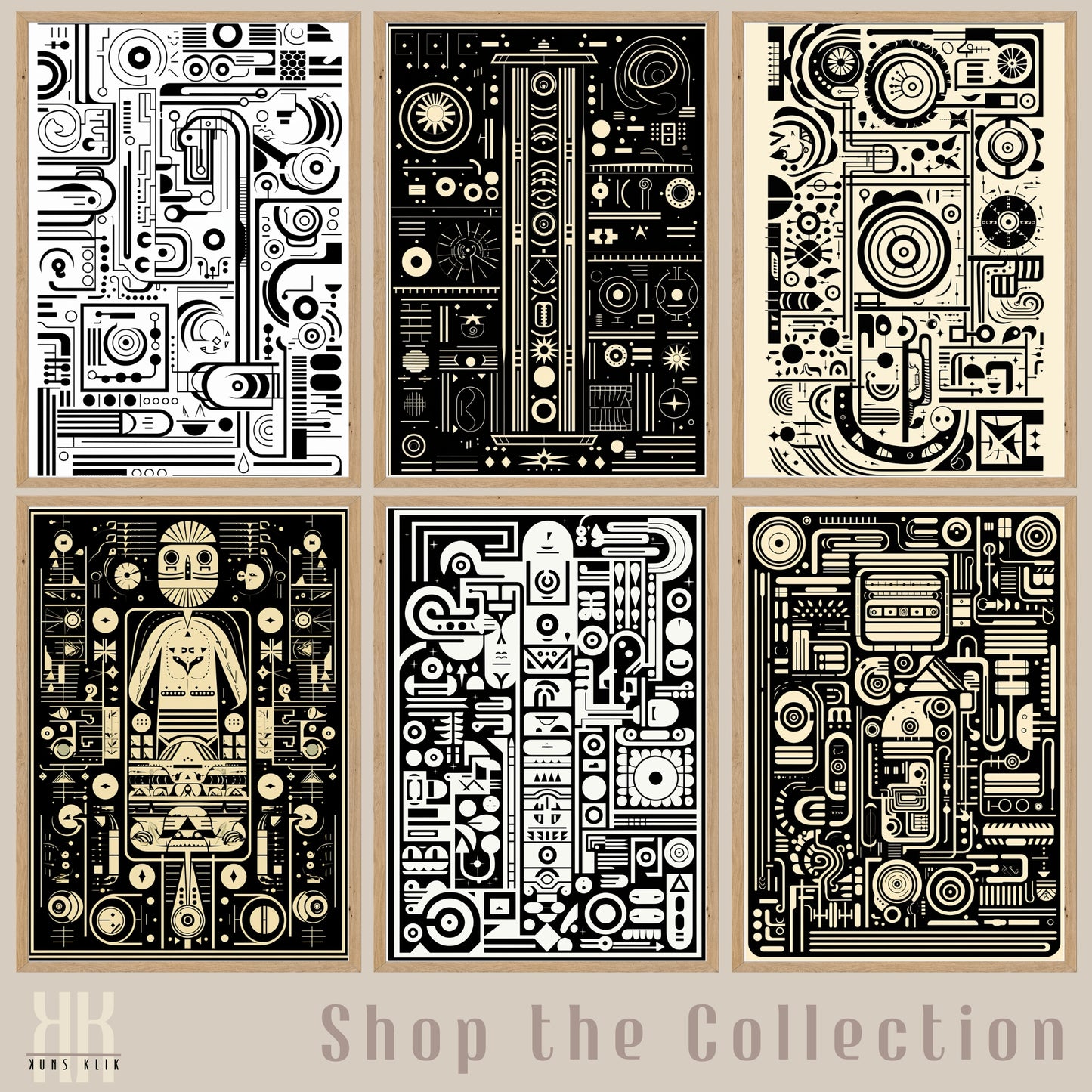 Modern Abstract Circuitry Pattern Art - 12